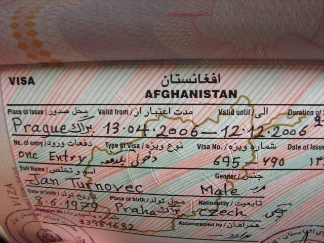Afghan viza